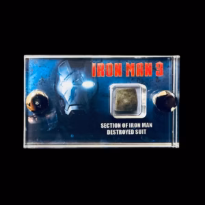 Iron Man 3 Destroyed suit fragment section Mini display with COA.