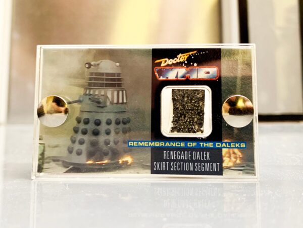 Doctor Who Remembrance of the Daleks Screen Used Dalek skirt section mini display.