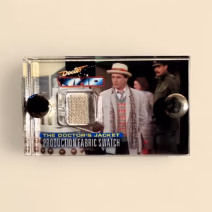 Doctor Who 7th Doctor Production Costume Fabric Jacket Swatch mini display