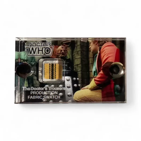 Doctor Who 6th Doctor Production Costume Fabric Trouser Swatch mini display