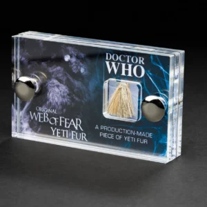 Doctor Who -Production Made Yeti Fur section mini display.