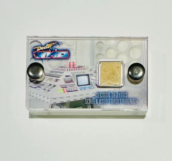 Doctor Who TV Prop Screen-Used section of 1980s TARDIS Roundel mini display