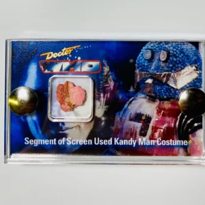 Doctor Who TV Prop Screen-Used section of Kandy Man from The Happiness Patrol mini display with COA.