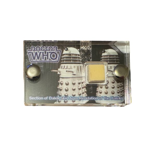 Doctor Who -Revelation of the Daleks Screen-Used Skirt section mini display.