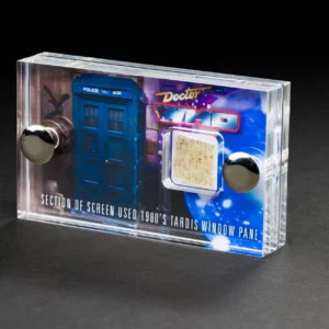 Doctor Who - Screen-Used Window Pane Section from a Tom Yardley Jones Tardis mini display
