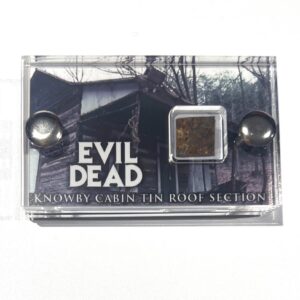 Evil Dead Knowby Cabin Roof section Mini display with COA.