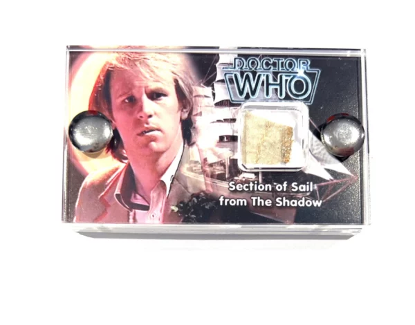 Doctor Who TV prop- segment of Screen-used sail from The Shadow in the Doctor Who story “Enlightenment”