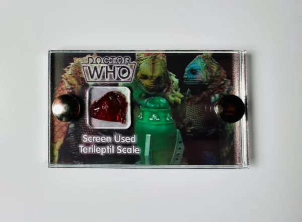 Doctor Who TV Prop Screen-Used 1982 Terileptil scale mini display