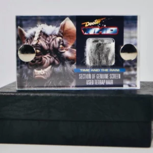 Doctor Who TV Prop Screen-Used section of Tetrap Hair from Time and the Rani mini display with COA.