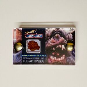 Doctor Who TV Prop Screen-Used section of Tetrap Tongue from Time and the Rani mini display with COA.