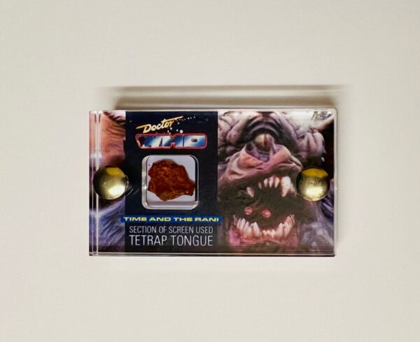 Doctor Who TV Prop Screen-Used section of Tetrap Tongue from Time and the Rani mini display with COA.